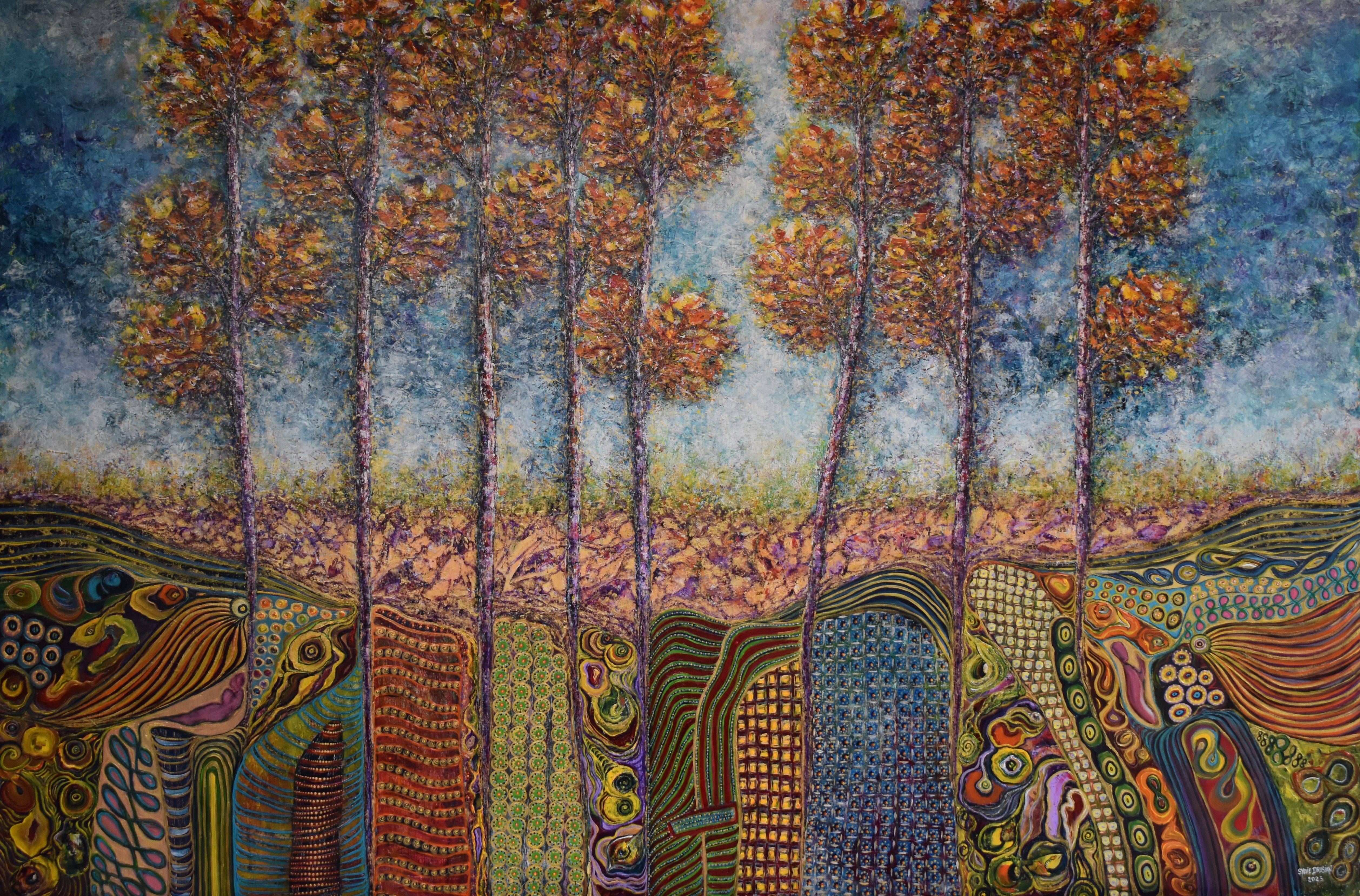 Terre Nourricière 130x195, acrylique